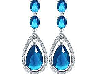 Saphire Drops-earrings