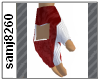 White N red gloves