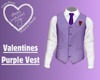 Valentines Purple Vest