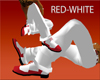 (CB) RED-WHITE SHOES
