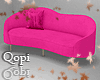 Deep Pink Shaped Sofa