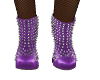 Purple Spike Boots