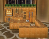 classy gold kitchen 