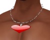 Male Necklace Heart