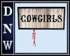 Cowgirls Bathroom sign