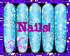 Blue Glitz! Nails