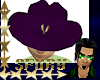 sf Cowgirl Hat Purple
