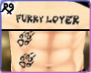 Furry Lover Tattoo Male