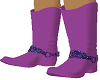 western boots purple