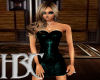 HBC Teal Snkskin Dress