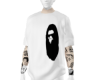 bape white black