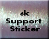 6k Support Sticker