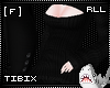 [F]Black Keyhole Sweater