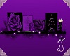 Purple and Black Shelf