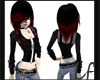 goth hair