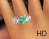 Emerald engagemnt Ring