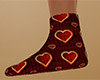 Heart Socks 9 flat (F)