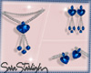 S-Daira Jewelry Set Blue