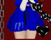 [L]Kids Blue Mnstr Skirt