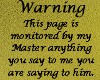 Warning Master monitors