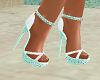 Spring Aquamarine Heels