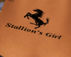 Stallion's girl tattoo