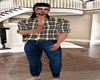 PLAID SHIRT-JEANS