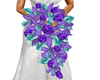 Teal And Purple Bouquet