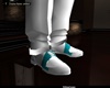 White N Teal Steppers