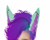 [Wolf] Mint Purple Ears