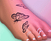 butterfly Feet Tattoo