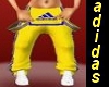 yellow&blue  pants