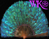 [WK] Aqua Feather Fan