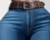 Jeans + Belt Blue Brown