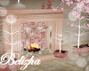 PINK GOLD FIREPLACE