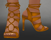 Dark Orange sandal heels