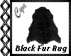 Black Fur Rug