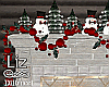 Christmas Fireplace snow