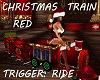 Christmas Train Red