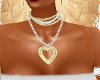 ~K~Gold Heart Necklace