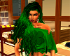 Green Curly Long Hair