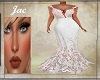 ~J ~FEATHER GOWN WHITE