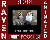 FUNNY POOCHIES STICKER!