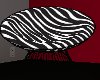 Zebra print cuddle chair