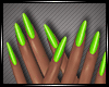 D Green Gel nails