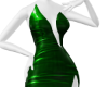 Holiday Slit Dress Green