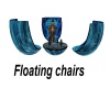 floating teal blue chair