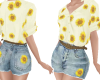 TF* Sunflower Top Shorts