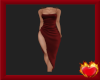 Red Xmas Drape Dress