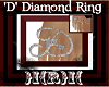 }i{R}i{ "D" Diamond ring